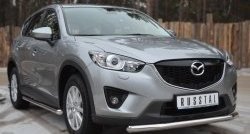 13 549 р. Одинарная защита переднего бампера диаметром 63 мм Russtal  Mazda CX-5  KE (2011-2017) дорестайлинг, рестайлинг  с доставкой в г. Новочеркасск. Увеличить фотографию 4