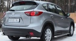 13 549 р. Защита заднего бампера (Ø63 мм уголки, нержавейка) Russtal Mazda CX-5 KE дорестайлинг (2011-2014)  с доставкой в г. Новочеркасск. Увеличить фотографию 4