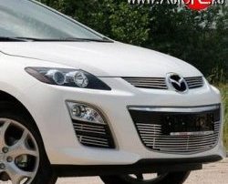 Декоративная вставка воздухозаборника Novline (d16 мм) Mazda CX-7 ER рестайлинг (2010-2012)