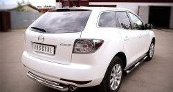 16 199 р. Защита заднего бампера (Ø76 и 42 мм, нержавейка) SLITKOFF  Mazda CX-7  ER (2010-2012) рестайлинг  с доставкой в г. Новочеркасск. Увеличить фотографию 4