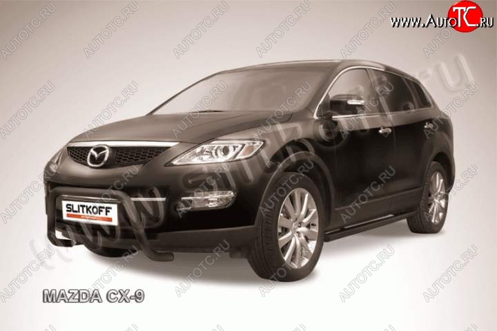 14 999 р. Кенгурятник d57 низкий мини Mazda CX-9 TB дорестайлинг (2007-2009) (Цвет: серебристый)  с доставкой в г. Новочеркасск