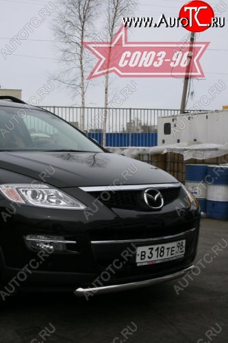 2 384 р. Защита переднего бампера одинарная Souz-96 (d60) Mazda CX-9 TB дорестайлинг (2007-2009)  с доставкой в г. Новочеркасск