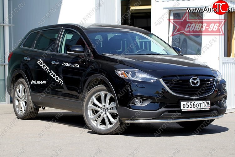 16 199 р. Защита переднего бампера (d42) Souz-96 Mazda CX-9 TB дорестайлинг (2007-2009)  с доставкой в г. Новочеркасск