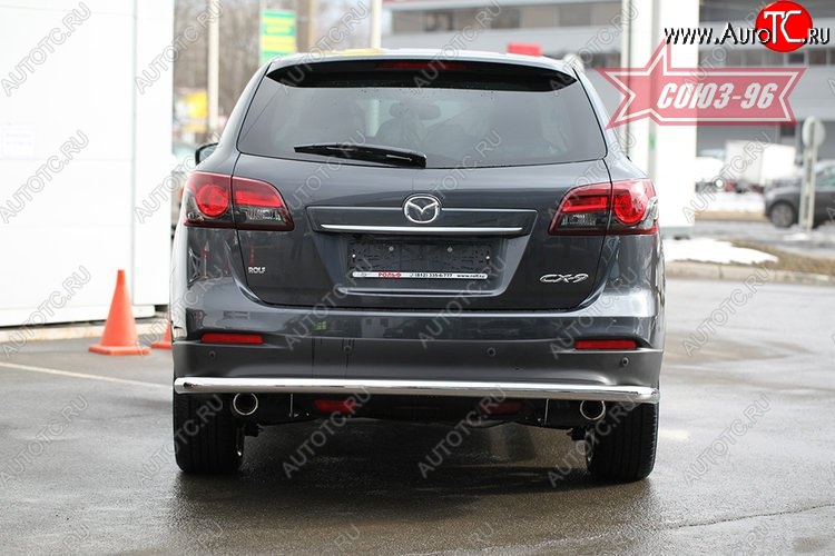 15 029 р. Защита заднего бампера рестайлинг Souz-96 (d60) Mazda CX-9 TB дорестайлинг (2007-2009)  с доставкой в г. Новочеркасск