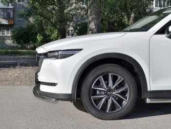 12 499 р. Одинарная защита переднего бампера Russtal диаметром 63 мм Mazda CX-5 KF (2016-2024)  с доставкой в г. Новочеркасск. Увеличить фотографию 2