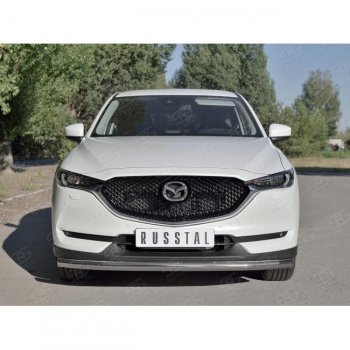 12 499 р. Одинарная защита переднего бампера Russtal диаметром 63 мм Mazda CX-5 KF (2016-2024)  с доставкой в г. Новочеркасск. Увеличить фотографию 3