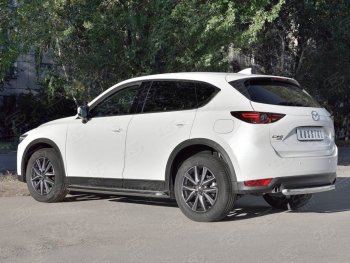 12 349 р. Защита заднего бампера (Ø63 мм дуга, нержавейка) SLITKOFF Mazda CX-5 KF (2016-2025)  с доставкой в г. Новочеркасск. Увеличить фотографию 4