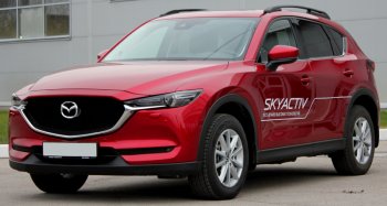 8 999 р. Рейлинги крыши АПС  Mazda CX-5  KF (2016-2025) (Черно-серые, без поперечин)  с доставкой в г. Новочеркасск. Увеличить фотографию 4