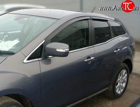 2 999 р. Дефлекторы окон (ветровики) Novline 4 шт Mazda CX-7 ER дорестайлинг (2006-2010)  с доставкой в г. Новочеркасск