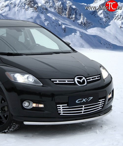 872 р. Декоративная вставка воздухозаборника Novline Mazda CX-7 ER дорестайлинг (2006-2010)  с доставкой в г. Новочеркасск