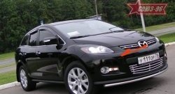 6 974 р. Декоративные элементы решетки радиатора Souz-96 (d16) Mazda CX-7 ER дорестайлинг (2006-2010)  с доставкой в г. Новочеркасск. Увеличить фотографию 1