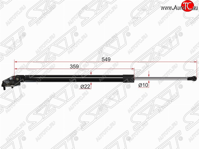 769 р. Левый упор крышки багажника SAT (газовый) Mazda CX-7 ER рестайлинг (2010-2012)  с доставкой в г. Новочеркасск