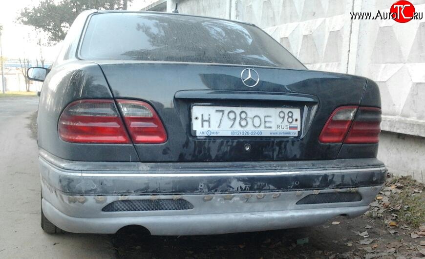 5 199 р. Накладка на задний бампер Sport Mercedes-Benz E-Class W210 дорестайлинг седан (1996-1999)  с доставкой в г. Новочеркасск