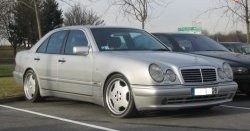 4 499 р. Комплект порогов AMG E45 Mercedes-Benz E-Class W210 дорестайлинг седан (1996-1999) (Неокрашенные)  с доставкой в г. Новочеркасск. Увеличить фотографию 4