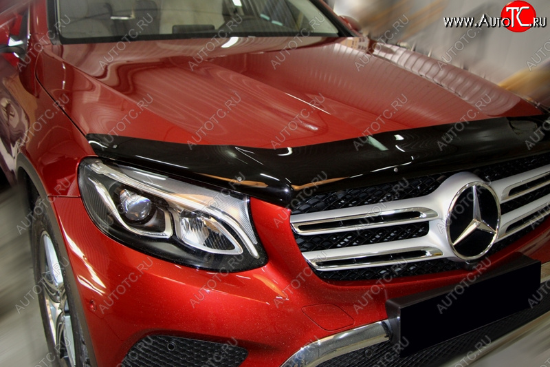 3 099 р. Дефлектор капота SIM  Mercedes-Benz GLC class  X253 (2015-2025)  с доставкой в г. Новочеркасск