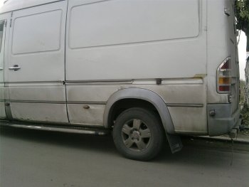 7 149 р. Накладки на колёсные арки CT  Mercedes-Benz Sprinter  W901 (1995-2000) (Неокрашенные)  с доставкой в г. Новочеркасск. Увеличить фотографию 1