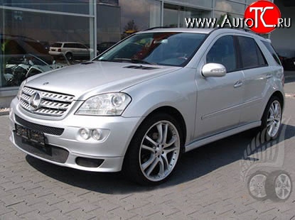 16 499 р. Накладка на передний бампер BRABUS Mercedes-Benz ML class W164 дорестайлинг (2005-2008) (Неокрашенная)  с доставкой в г. Новочеркасск