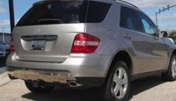 17 299 р. Накладка на задний бампер CT Mercedes-Benz ML class W164 дорестайлинг (2005-2008) (Неокрашенная)  с доставкой в г. Новочеркасск. Увеличить фотографию 2