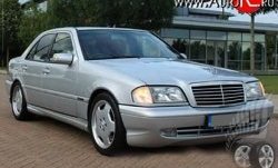 11 399 р. Передний бампер AMG Mercedes-Benz C-Class W202 дорестайлинг седан (1993-1997) (Неокрашенный)  с доставкой в г. Новочеркасск. Увеличить фотографию 2