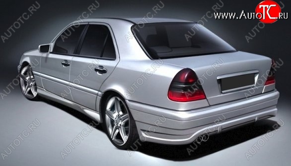 13 049 р. Задний бампер CSR Mercedes-Benz C-Class W202 дорестайлинг седан (1993-1997) (Неокрашенный)  с доставкой в г. Новочеркасск