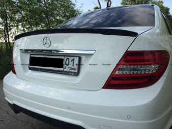 3 399 р. Лип спойлер АВТОКРАТ Mercedes-Benz C-Class W204 дорестайлинг седан (2007-2011) (Неокрашенный)  с доставкой в г. Новочеркасск. Увеличить фотографию 2