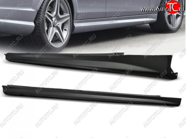 16 899 р. Пороги накладки AMG Style Mercedes-Benz C-Class W204 дорестайлинг седан (2007-2011) (Неокрашенные)  с доставкой в г. Новочеркасск