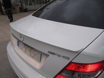 3 499 р. Спойлер багажника AMG Mercedes-Benz C-Class W204 дорестайлинг седан (2007-2011) (Неокрашенный)  с доставкой в г. Новочеркасск. Увеличить фотографию 2