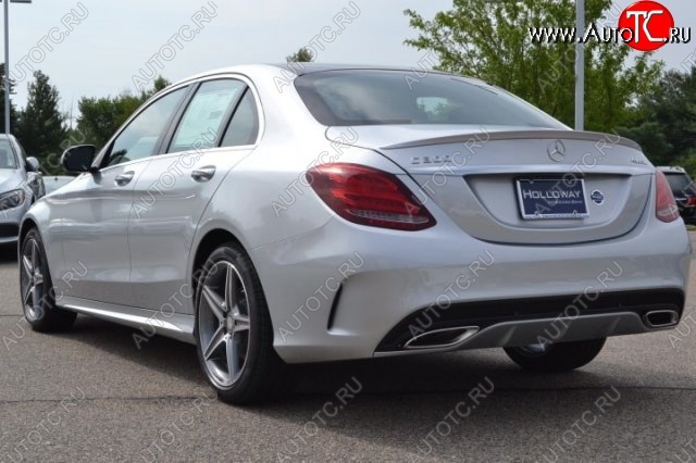 5 249 р. Лип спойлер C63 AMG  Mercedes-Benz C-Class  W205 (2015-2018) дорестайлинг седан (Неокрашенный)  с доставкой в г. Новочеркасск