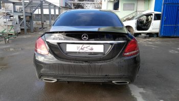 3 399 р. Лип спойлер АВТОКРАТ  Mercedes-Benz C-Class  W205 (2015-2018) дорестайлинг седан (Неокрашенный)  с доставкой в г. Новочеркасск. Увеличить фотографию 6