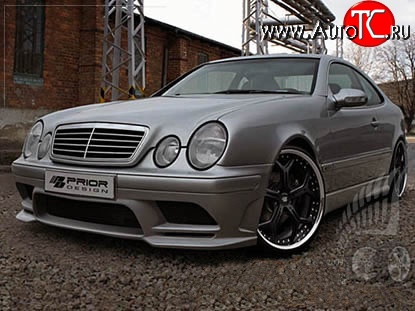 14 149 р. Передний бампер Prior Design Mercedes-Benz CLK class W208 (1997-2002) (Неокрашенный)  с доставкой в г. Новочеркасск