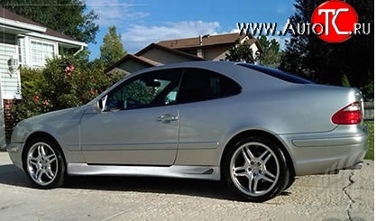 6 649 р. Пороги накладки Lorinser Mercedes-Benz CLK class W208 (1997-2002) (Неокрашенные)  с доставкой в г. Новочеркасск