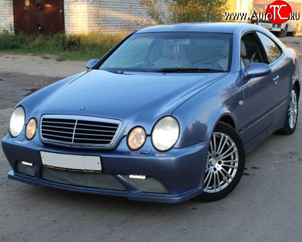 11 199 р. Передний бампер M-VRS на Mercedes-Benz CLK class W208 (1997-2002) (Неокрашенный)  с доставкой в г. Новочеркасск