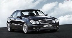 11 399 р. Накладка Carlsson на передний бампер Mercedes-Benz E-Class W211 дорестайлинг седан (2002-2006) (Неокрашенная)  с доставкой в г. Новочеркасск. Увеличить фотографию 5