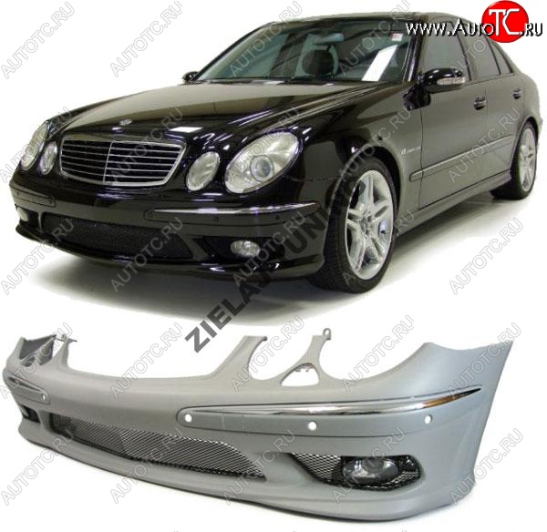 55 929 р. Передний бампер Lorinzer Mercedes-Benz E-Class W211 дорестайлинг седан (2002-2006)  с доставкой в г. Новочеркасск