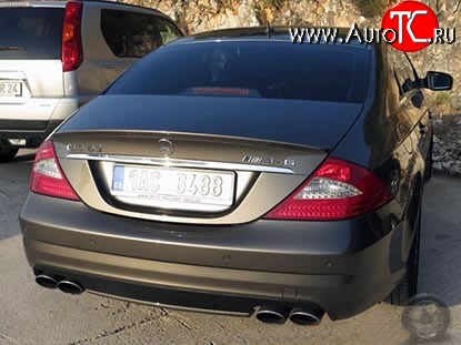 7 199 р. Лип спойлер AMG Mercedes-Benz CLS class C219 (2004-2011) (Неокрашенный)  с доставкой в г. Новочеркасск