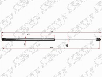 Газовый упор капота SAT Mercedes-Benz (Мерседес-Бенс) S class (С)  W220 (1998-2005) W220