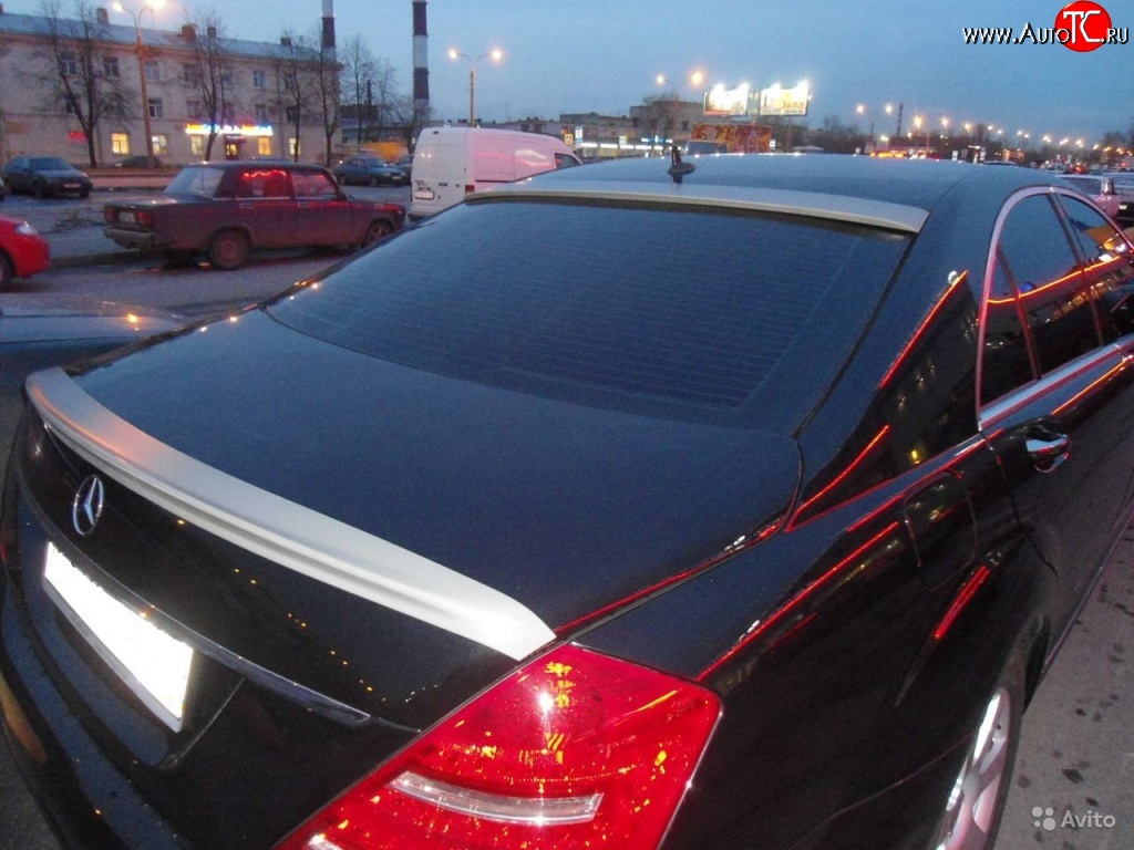 4 899 р. Лип спойлер Sport Mercedes-Benz S class W221 (2006-2013) (Неокрашенный)  с доставкой в г. Новочеркасск