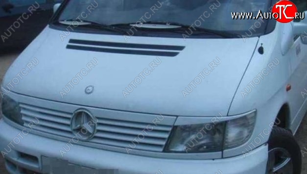 1 199 р. Планка между фарами CT Mercedes-Benz Vito W638 (1996-2003) (Неокрашенные)  с доставкой в г. Новочеркасск