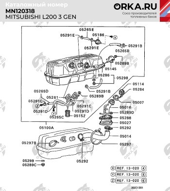 17 999 р. Бак топливный BAKPLAST (75 л, пластиковый) Mitsubishi L200 3 K6T-K7T дорестайлинг (1996-2005)  с доставкой в г. Новочеркасск. Увеличить фотографию 6