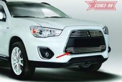 Декоративный элемент воздухозаборника Souz-96 (d16) Mitsubishi ASX 1-ый рестайлинг (2013-2016)