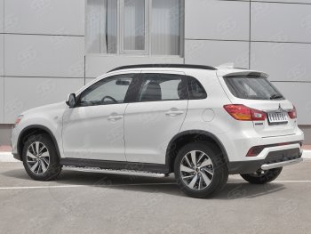 12 949 р. Защита заднего бампера (Ø63 мм, нержавейка) RUSSTAL  Mitsubishi ASX (2017-2020) 2-ой рестайлинг  с доставкой в г. Новочеркасск. Увеличить фотографию 2