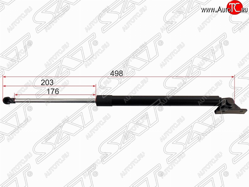 849 р. Правый упор крышки багажника SAT (L498 mm)  Mitsubishi ASX (2010-2024) дорестайлинг, 1-ый рестайлинг, 2-ой рестайлинг, 3-ий рестайлинг  с доставкой в г. Новочеркасск