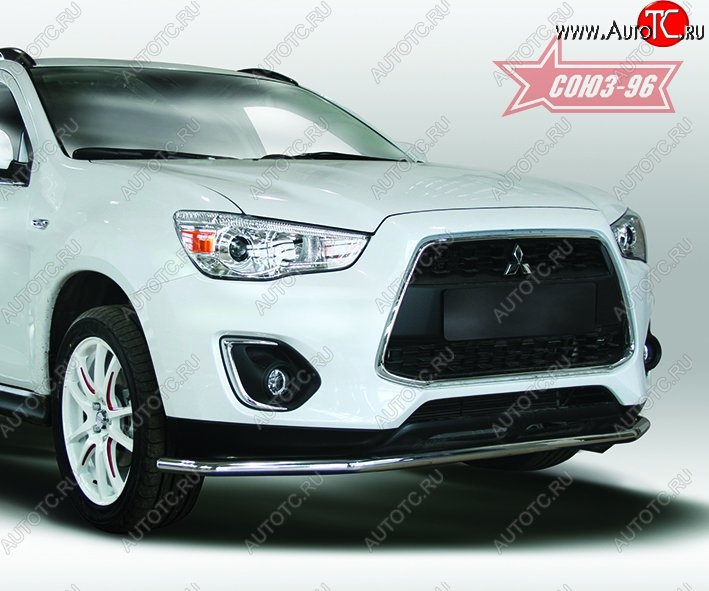 8 459 р. Защита переднего бампера (d42) Souz-96 Mitsubishi ASX 1-ый рестайлинг (2013-2016)  с доставкой в г. Новочеркасск