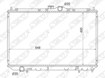 5 999 р. Радиатор двигателя (пластинчатый, 1.6, МКПП) SAT Mitsubishi Carisma (1999-2004)  с доставкой в г. Новочеркасск. Увеличить фотографию 1