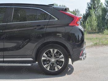 14 499 р. Защита заднего бампера (2 трубы Ø63 и 42 мм, нержавейка) SLITKOFF  Mitsubishi Eclipse Cross  GK (2017-2021) дорестайлинг  с доставкой в г. Новочеркасск. Увеличить фотографию 3