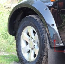 23 699 р. Накладки на колёсные арки RA (усиленные)  Mitsubishi L200  5 KK,KL (2015-2019) дорестайлинг (Поверхность глянец (под окраску), Неокрашенные)  с доставкой в г. Новочеркасск. Увеличить фотографию 2