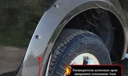 27 849 р. Накладки на колёсные арки RA (усиленные)  Mitsubishi L200  4 (2006-2014)  дорестайлинг (Плверхность глянец (подд окраску), Неокрашенные)  с доставкой в г. Новочеркасск. Увеличить фотографию 3