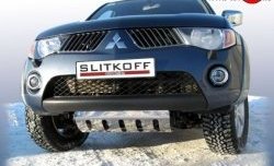 5 599 р. Защита картера двигателя Slitkoff  Mitsubishi L200 ( 4,  5 KK,KL) (2006-2022)  дорестайлинг, рестайлинг  с доставкой в г. Новочеркасск. Увеличить фотографию 1