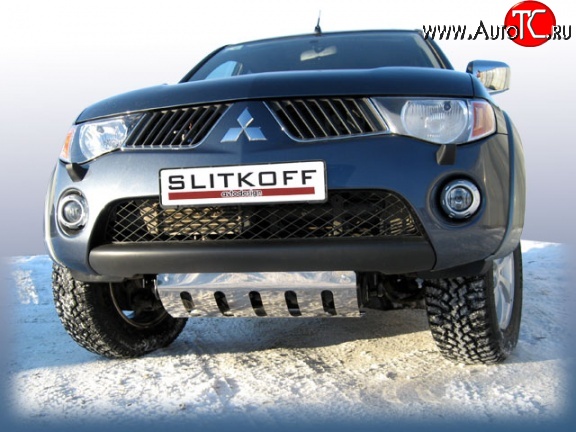 5 599 р. Защита картера двигателя Slitkoff  Mitsubishi L200 ( 4,  5 KK,KL) (2006-2022)  дорестайлинг, рестайлинг  с доставкой в г. Новочеркасск