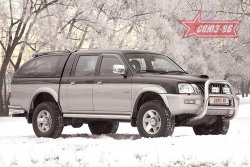 Защита переднего бампера Souz-96 (d76) Mitsubishi L200 3 K74T рестайлинг (2005-2006)